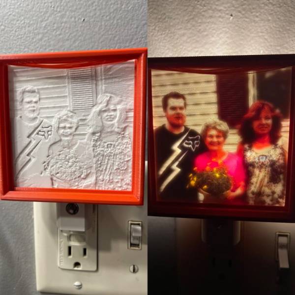 Lithophane nightlight 3d print - Image 3